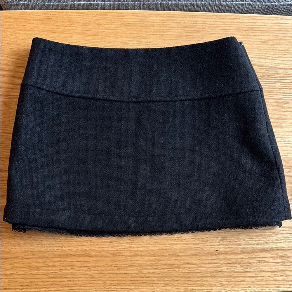 Brandy Melville Black Lace Miniskirt